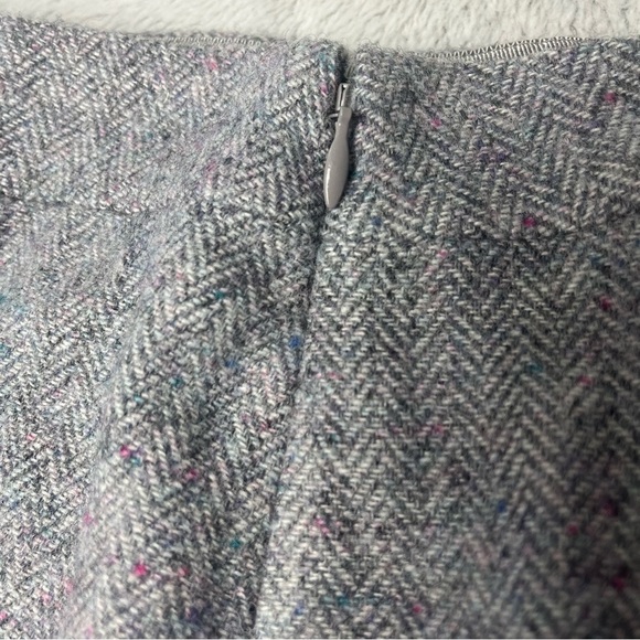 Talbots Wool Herringbone Faux Wrap Scallop Buttons Career Old Money Sz 10P NWT - Picture 3 of 8